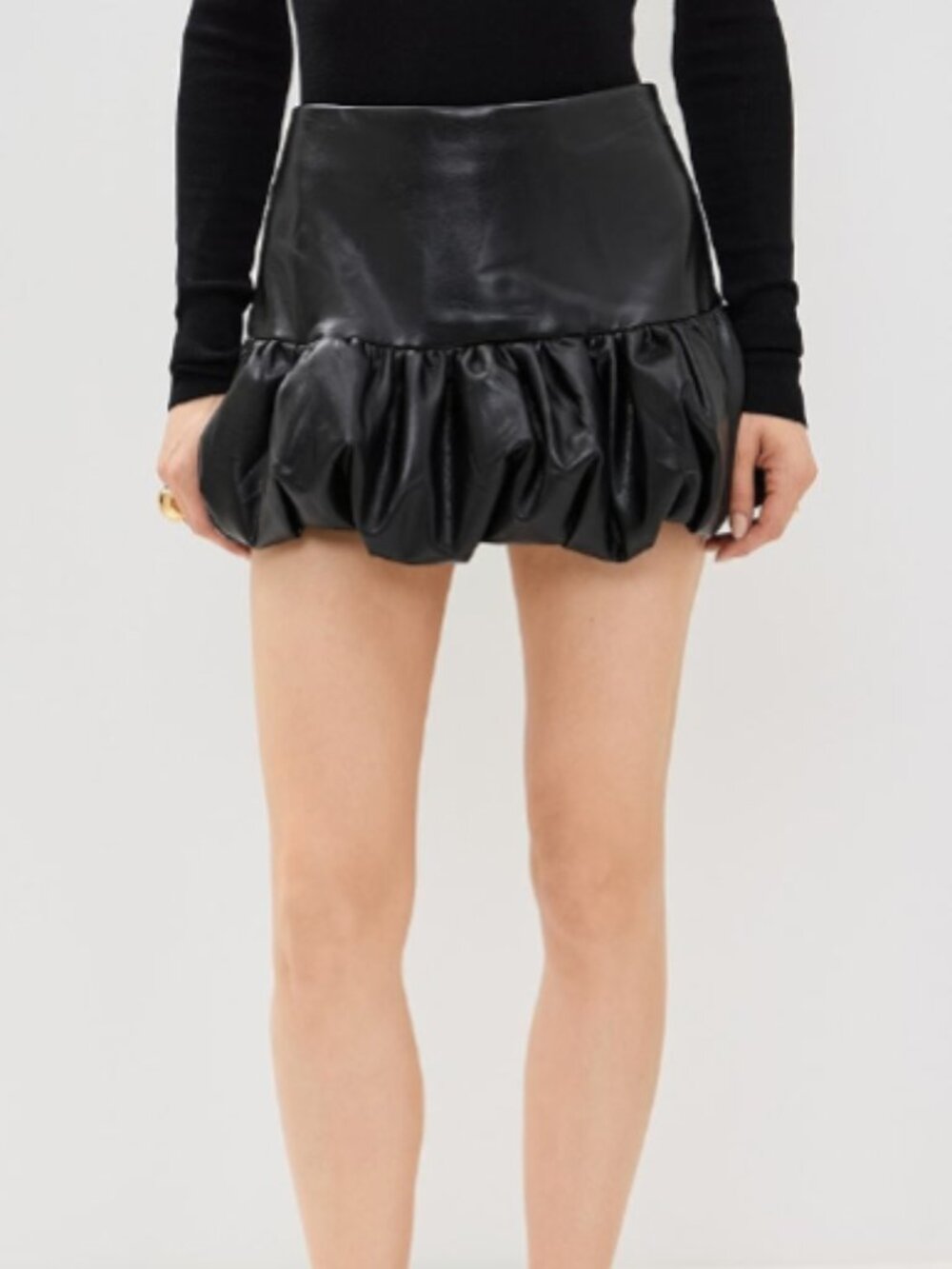 Amanda Uprichard Bonaire Faux Leather Skort